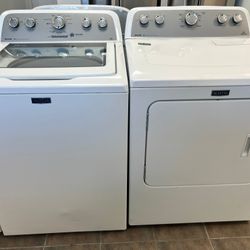 Maytag Top Glass Washer And Electric Dryer Set 
