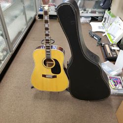 Rare Ventura V-20 Japan Built 3 Piece Acoustic Guitar