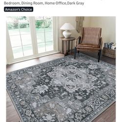 8x10ft Low Profile Area Rug, New