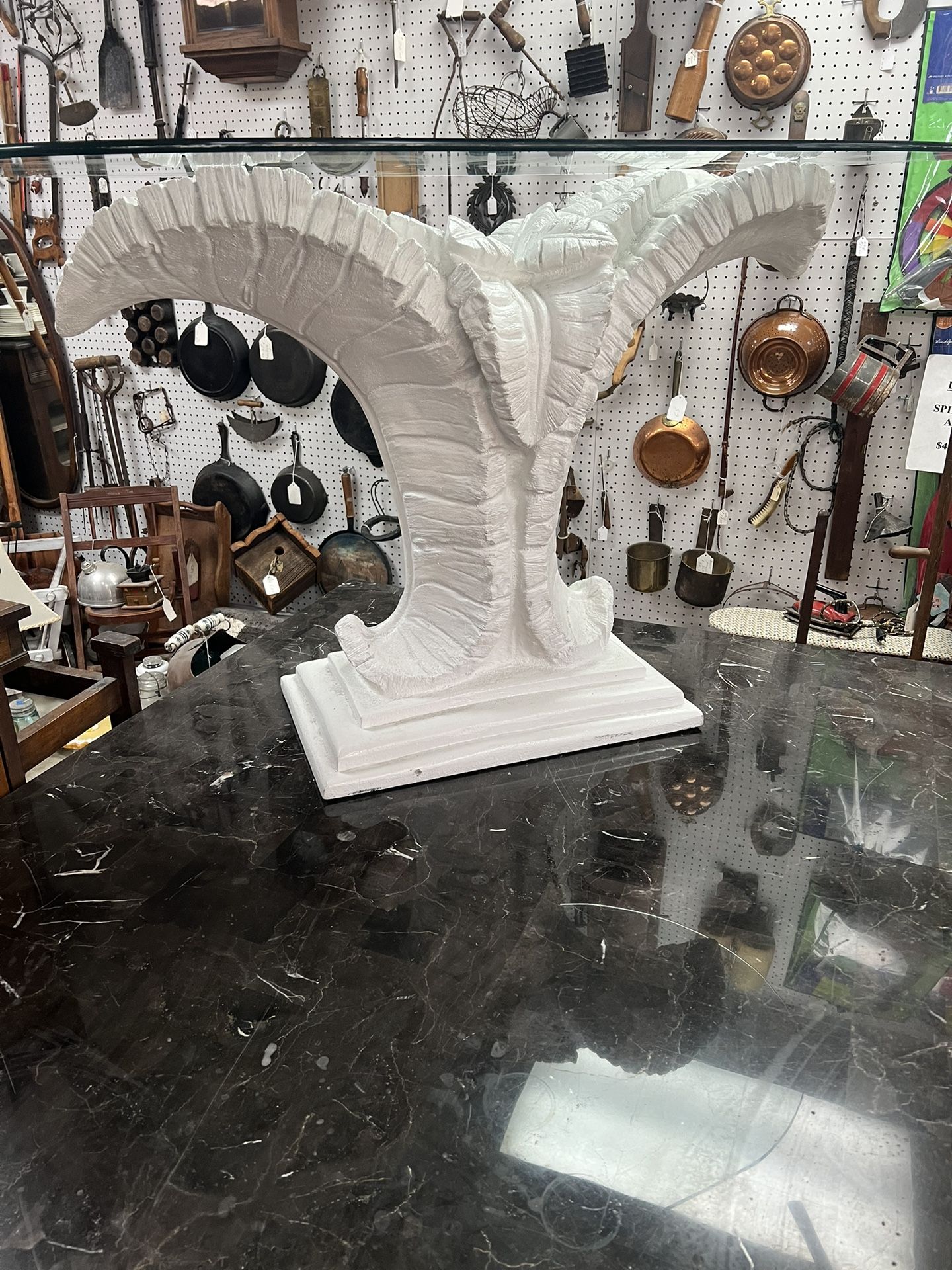 Serge Roche Style Leaf Consol Table