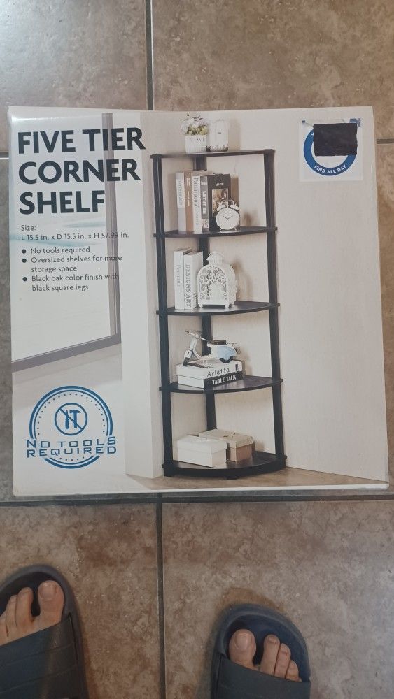 Five Tier Corner Shelf