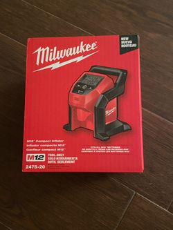 Milwaukee M12 Inflator - $80 firm