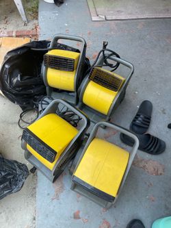 Stanley pivoting air movers x 8 Used