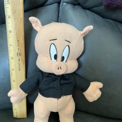 Looney Tunes Vintage Porky Pig Stuffed Toy Item Still For Sale