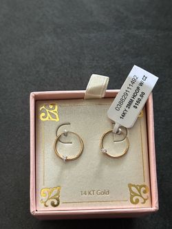 Gold earrings 14k gold from Macys