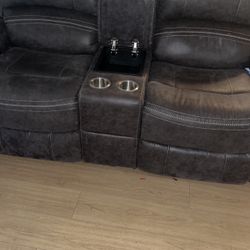 Sofa Dos Sillas Reclinables /Sofa Two Seats Reclinable