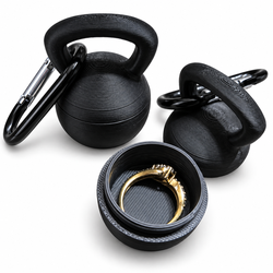 3D Printed Kettlebell Secret Storage Keychain