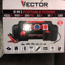 6 In 1 Portable Power . Nuevo 