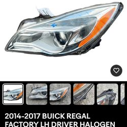 2014-2017 BUICK REGAL FACTORY LH DRIVER HALOGEN HEADLIGHT 1(contact info removed)