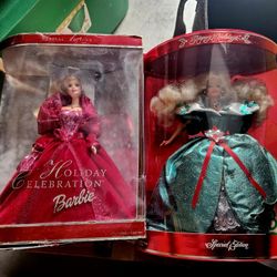 Holiday SPECIAL Edition COLLECTORS BARBIE DOLLS 1995 & 2002