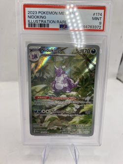 Scarlet & Violet 151 Nidoking 174/165 Illustration Rare Holo PSA 9 English
