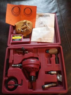 Trademan Air palm nailer kit 8400 preowned in excellent