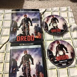 Dredd OOP Ultra HD + BLU RAY + SLIPCOVER RARE DISCS IN EXCELLENT CONDITION 
