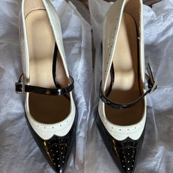 Zapatos estilo pachuco para dama size 6 nuevos