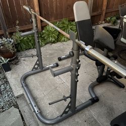 Olympic Barbell And Bench