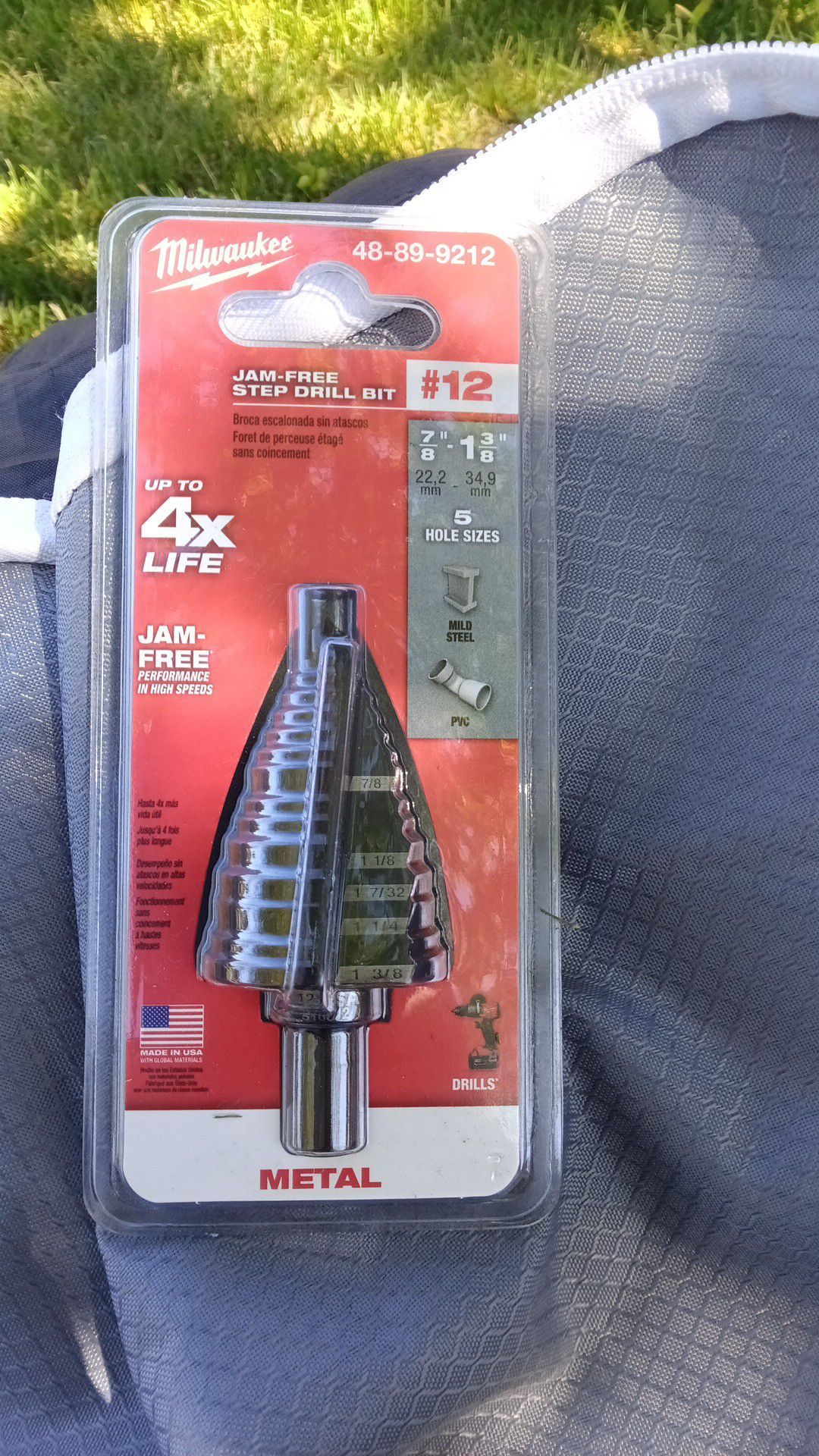 #12 step drill bit