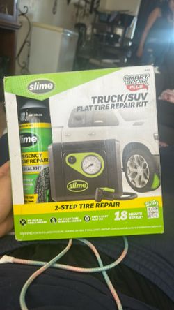 Flat tire repair kit for truck suv