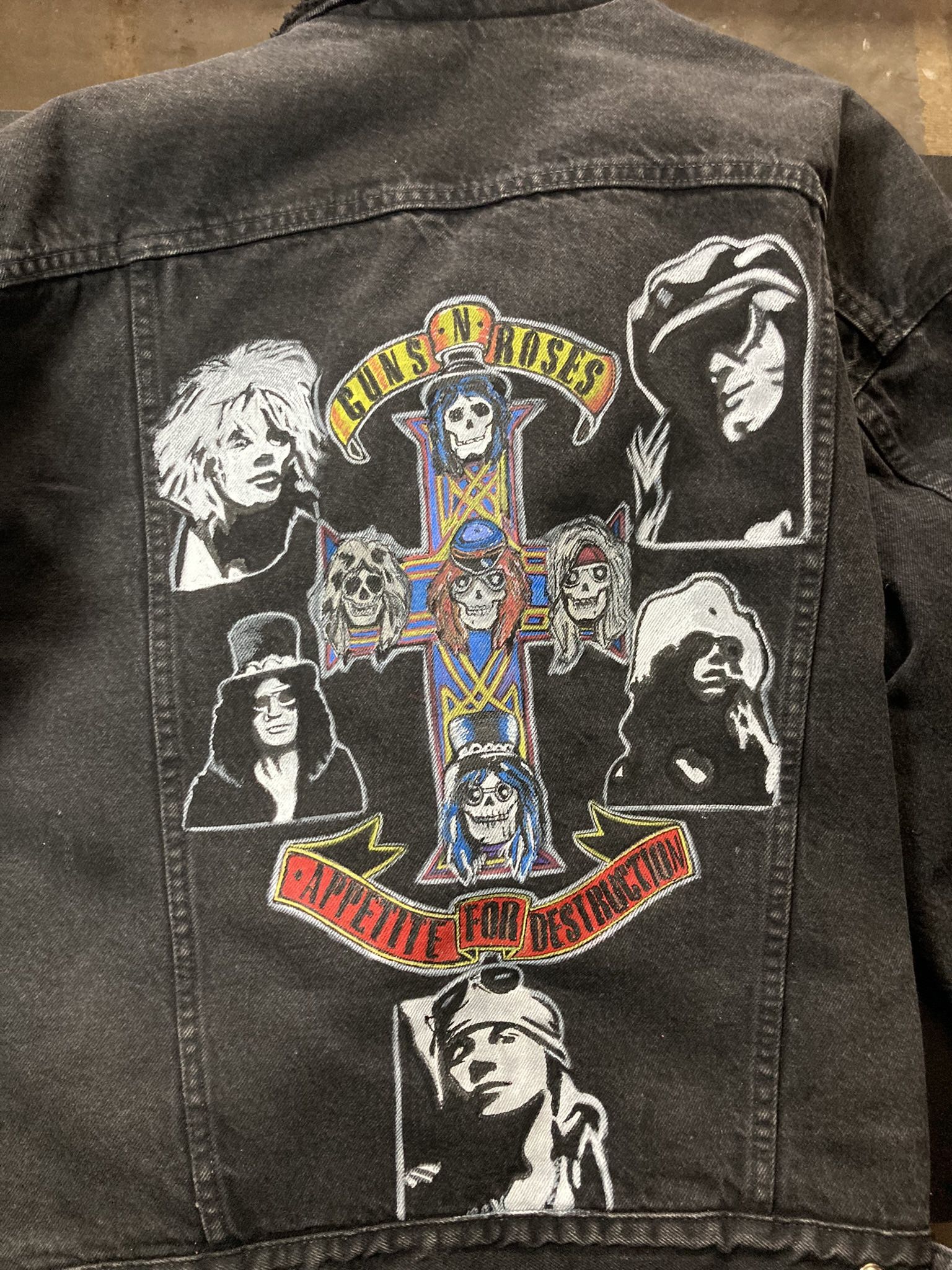 Custom Painted Denim Jacket 