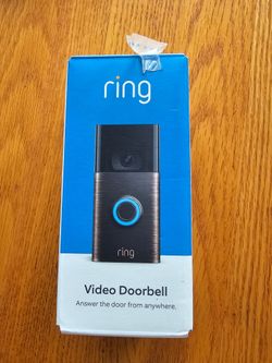 Brand new Ring video door bell in Venetian Bronze