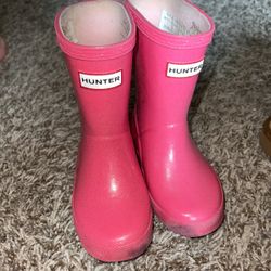 Pink Glitter Hunter Boots 