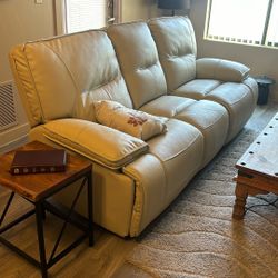 White Leather Couches