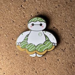 Baymax Green Tea Matcha Mochi Donut Lucky Cat Cafe Big Hero 6 Fantasy Disney Pin