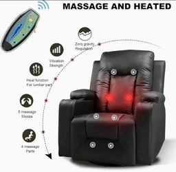 Heated Massage Recliner Chair with Remote