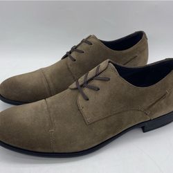 John Varvatos Star USA Brown Suede Laceless Derby Dress Shoes Men’s Size 11.5