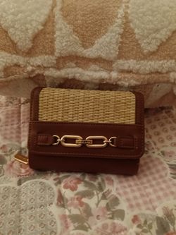 Brand new Anne Klein wallet tan and color with trim