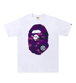 White Bape Purple Camo Shirt