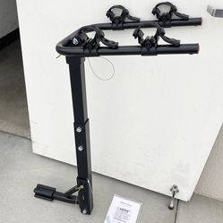 $55 (New in box) Tilt Folding 2-Bike Mount Rack Bicycle Carrier for 1-1/4” and 2” Hitch Cars 70lbs Capacity 