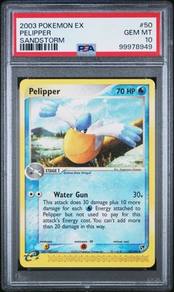 Pelipper Sandstorm PSA 10 POP 9