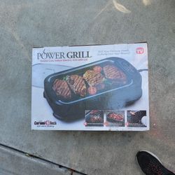 Power grill smokeless indoor electric grill with lid