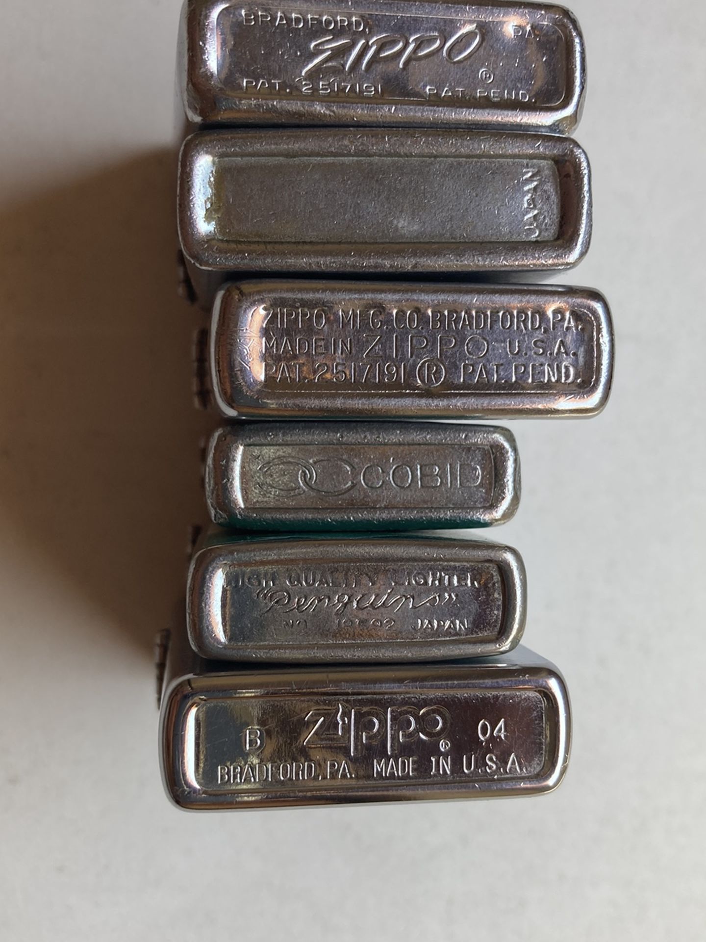 Nice vintage collection lot of Vietnam era cigarette era Zippo zippos and others