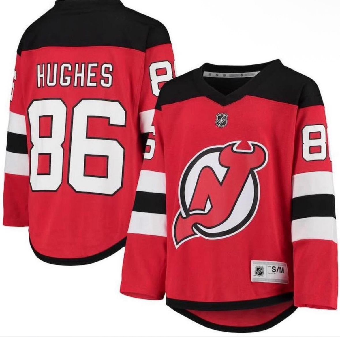 Jack Hughes 86 Devils Jersey