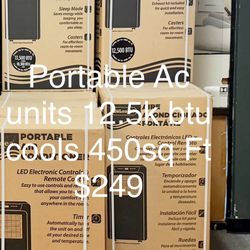 Portable Ac Unit 12.5k BTU  $55 down on financing free delivery six month warranty