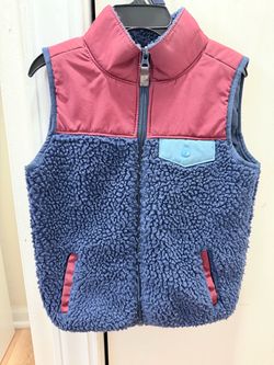 Kids Carters Sherpa Fleece Zip-Up Vest-size 5t