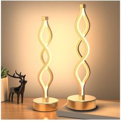 NUÜR Gold Lamps for Bedrooms Set of 2 (also selling Bedframe/Mattress)