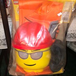 LEGO Disguise Construction Worker Deluxe Children's Costume in size small