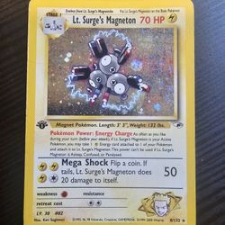 Magneton Base Set Holo 1st edition HP