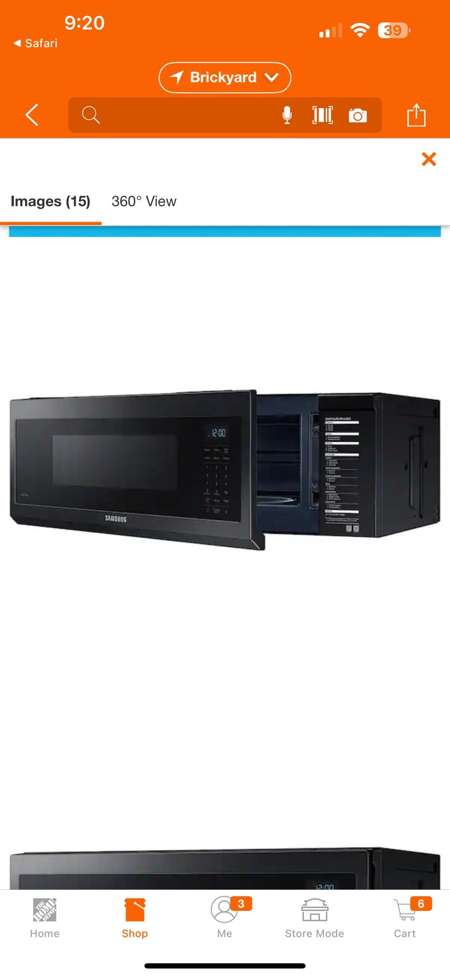 Samsung Slim 30 Inch Microwave