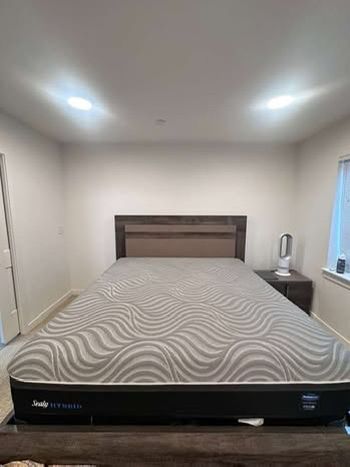 Dania made in Italy bed frame + mattress + dresser + side table