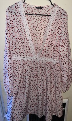 White Dress With Hearts