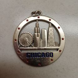 Chicago Keychain Pendant
