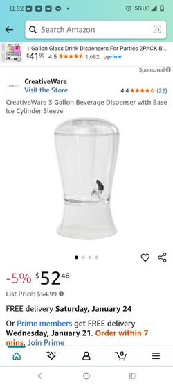 Beverage Dispenser With Built In Flavor Infuser Ice Holder So Don't Dilute Beverage But Keeps Very Very Cold