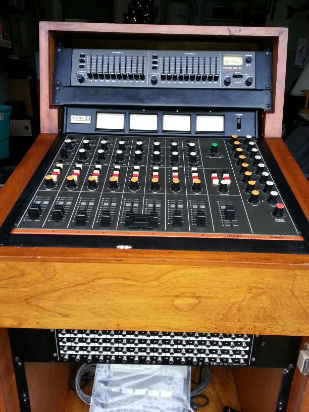 1969 TEAC 3 Tascam series, TEAC GE-20 graphic equalizer, TEAC PB-64 patch bay and more! All how to buy a mobile cabinet made out of hardwood