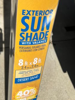 Sun Shade 8X8 With Valance (Excellent)