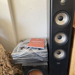 Polk Tower Speaker, Receiver And Base Speaker