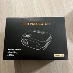 NEW HAPPRUN LED Projector with White Screen