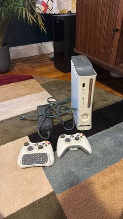 Xbox 360 w/ 2 Controllers & 120GB HD Addon